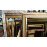A large quantity of 19th / 20th century and later picture frames of various sizes,