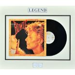 DAVID BOWIE: Autographed framed copy of the single China Girl, Shake It (Re-Mix), EMI America,