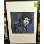 GERED MANKOWITZ (1946 - ) Photographic Portrait of Jimi Hendrix, London,