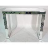 A 20th century Brighton mirrored console table, 102cm wide x 80cm high.