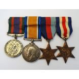 A Canadian group of four awards, comprising; The 1939-45 Medal for Voluntary Service,