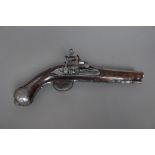 A Continental fintlock pistol, late 18th century,