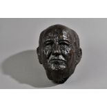 David Cregeen (1923-), portrait bust of Gorbachev 2009, bronze, lacking stand,