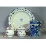Early 19th century English and European ceramics including; custard pots,
