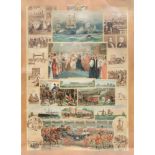 A Victorian coloured print Commemorating