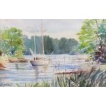 Liz Smith (British, 20th Century), The River Dart, signed 'Liz Smith' (lower left), watercolour,