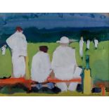 Anthony Hodge (British, 1948-2009), Watching Cricket, signed and dated 'A Hodge 93' (lower right),