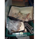 Metal detecting finds to include; a large quantity of coins, buttons, buckles and sundry, (qty).