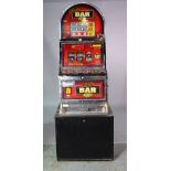 Errel Black Bar 5 fruit machine, 68cm wide x 183cm high.