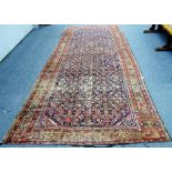 A Fereghan kelleh carpet with all-over Herati design,