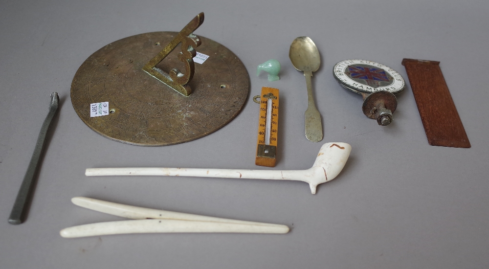 A quantity of collectables including a set of early 19th century pocket scales in a painted metal - Image 2 of 2