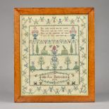 A needlework sampler by Ann Burtenshaw 1776,