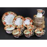 A Royal Windsor bone china 37- piece part tea service (37).