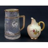 A small Royal Worcester bone china jug, circa 1903,