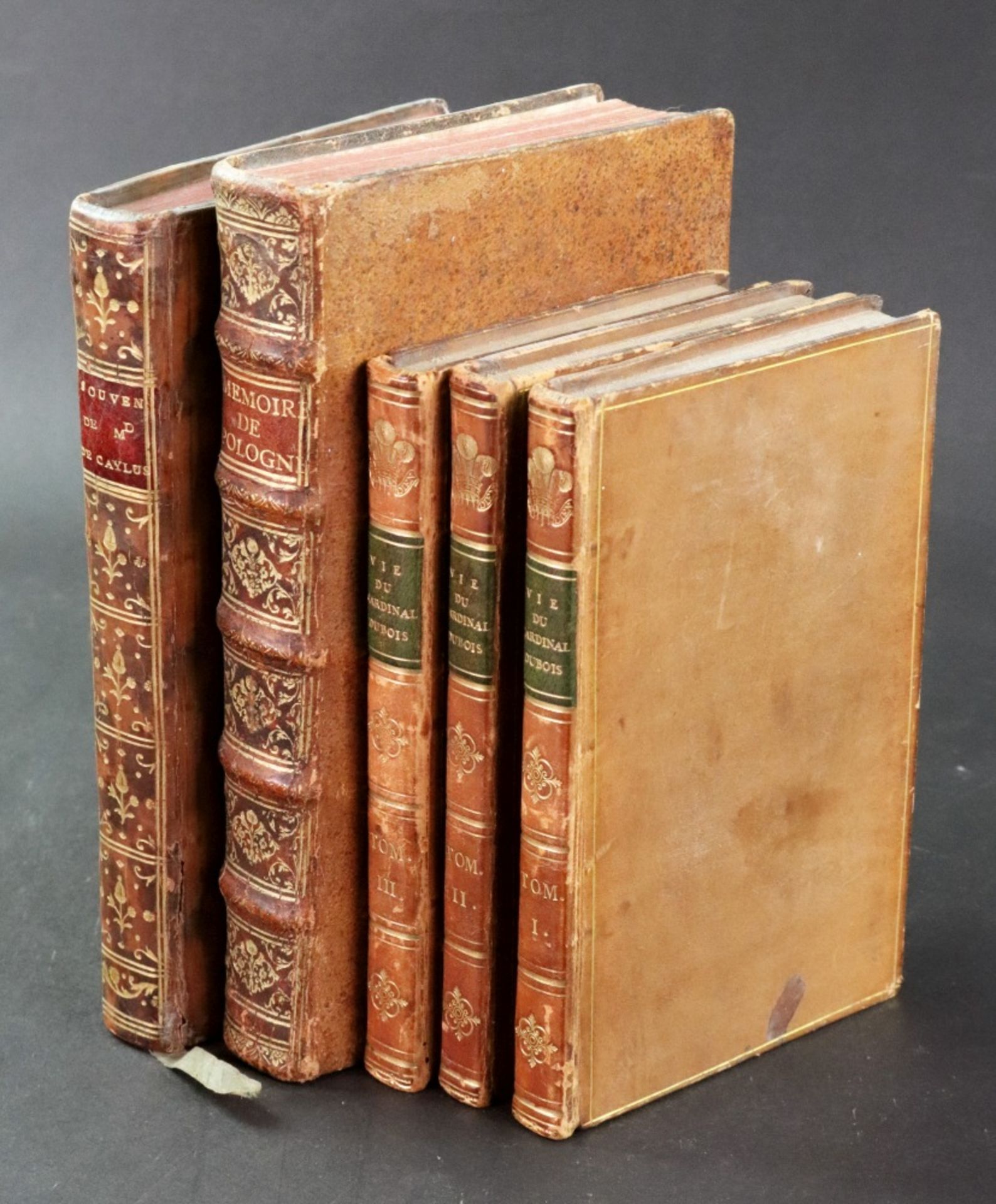 Continental bindings comprising; Vie Privee du Cardinal Dubois ...2nd. edition, revue (etc).