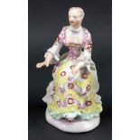 A Derby figure of a singer, circa 1758-60,