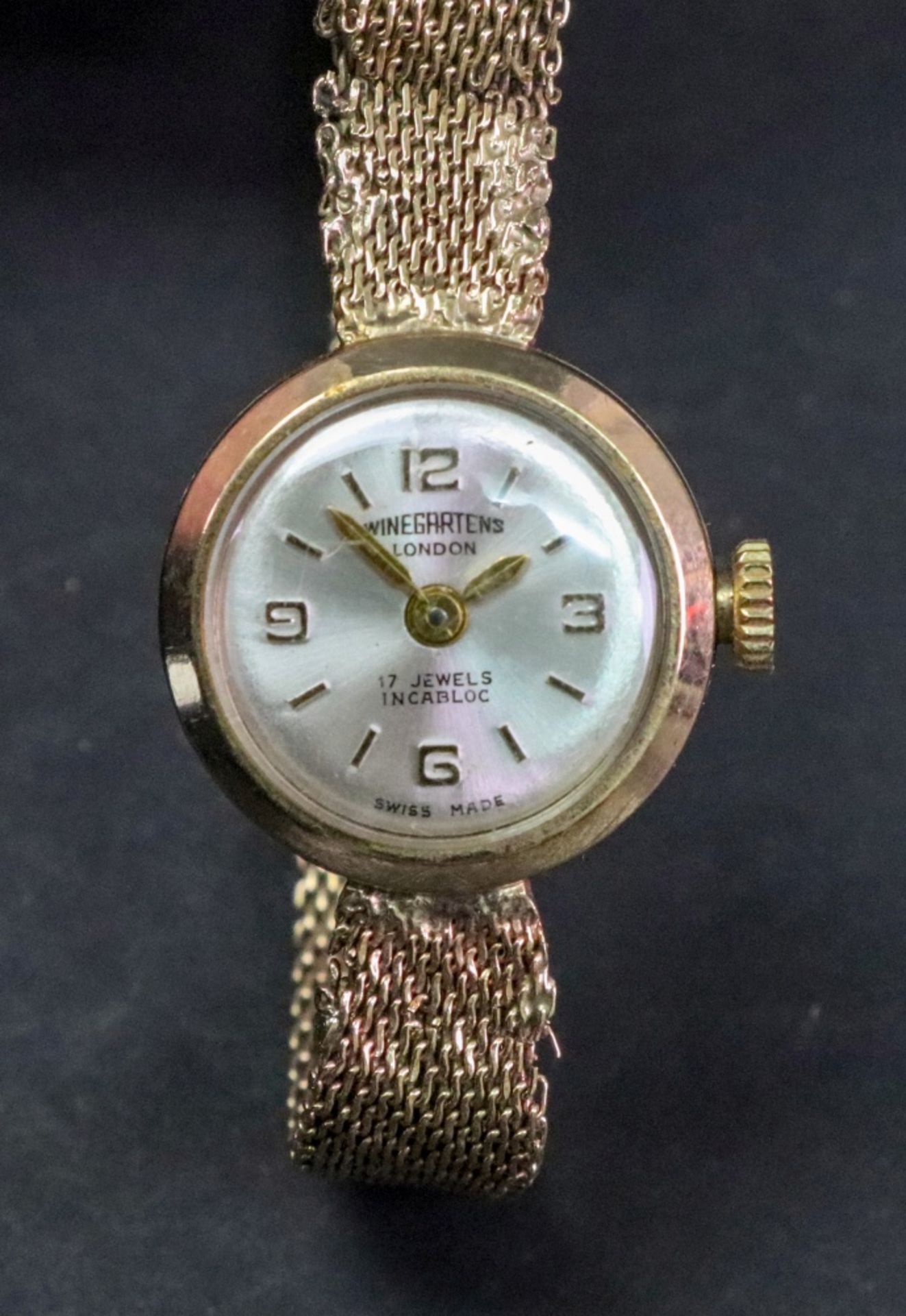 Winegartens; a lady's 9ct gold bracelet watch, - Image 2 of 2