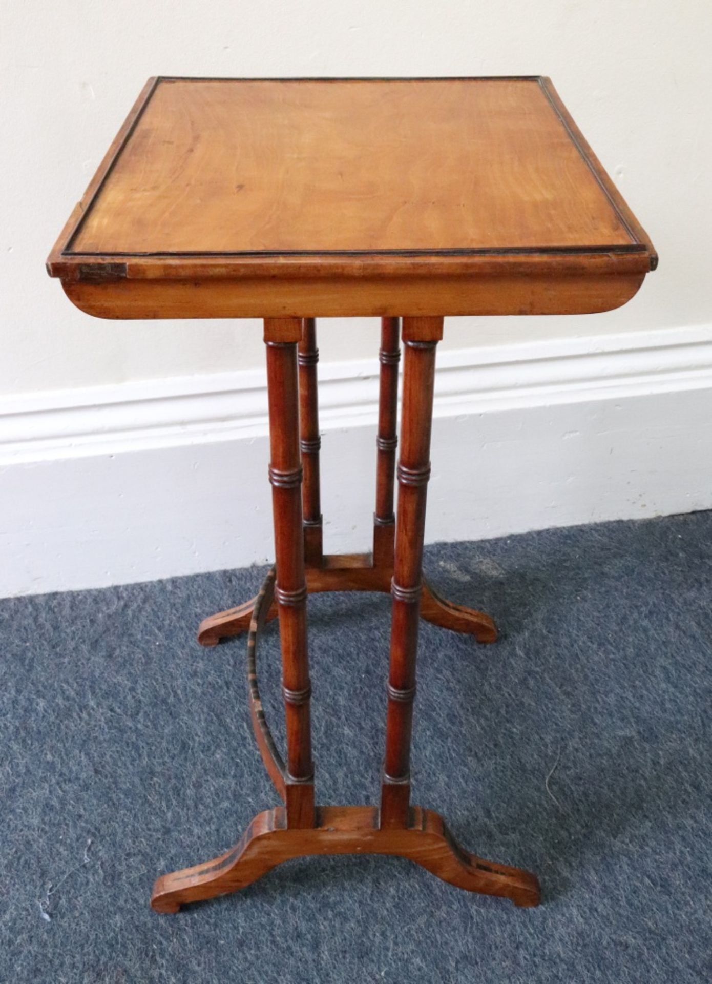 A nest of three Regency satinwood and coromandel wood tables, - Image 4 of 10