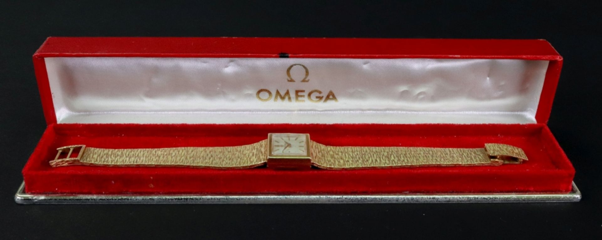 Omega; a lady's 18ct gold wristwatch, - Image 4 of 5