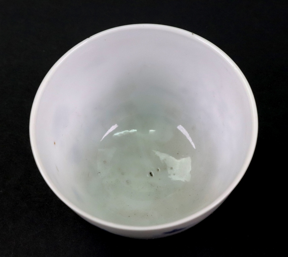 A small Chinese blue and white tea bowl, Chenghua six-character mark but later, - Image 5 of 22