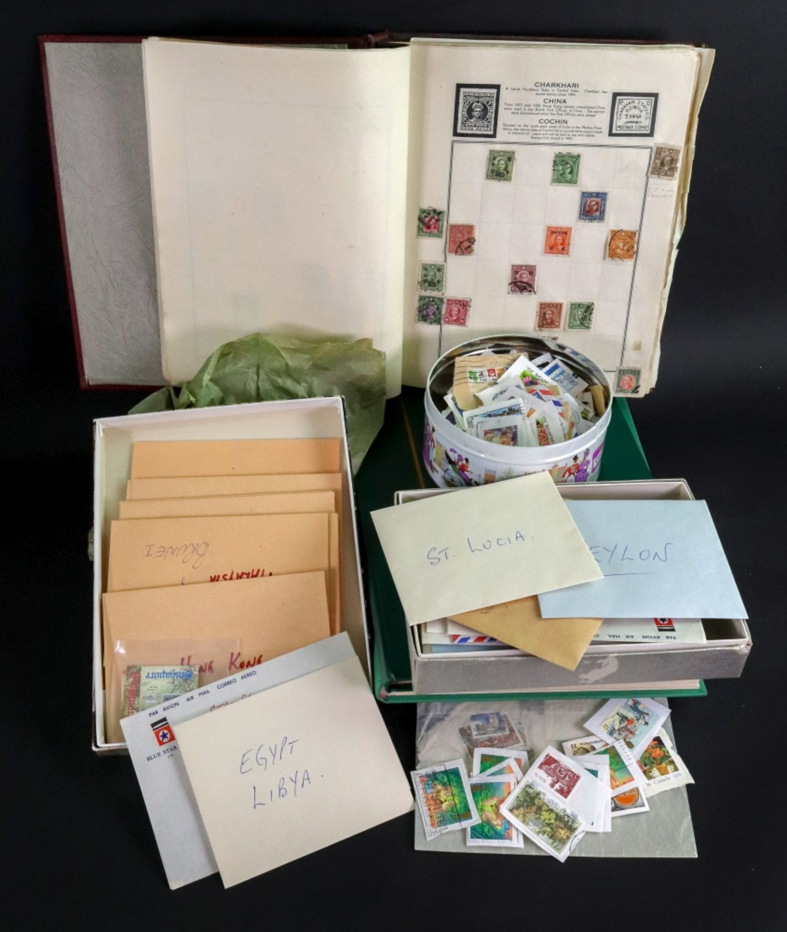 The Meteor stamp album with an all-world used collection,