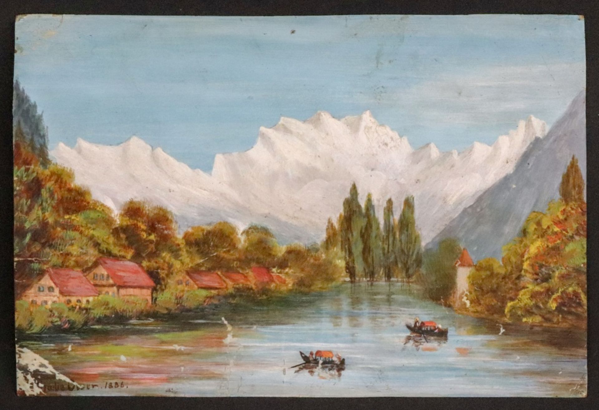 English School, 19th Century, An Indian village scene, watercolour, 16.5 x 22. - Image 6 of 15