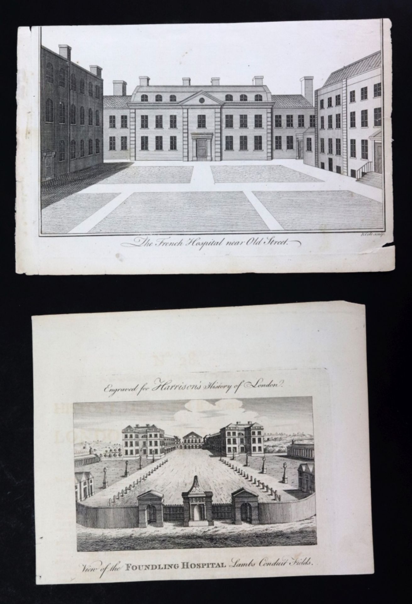 A collection of 23 prints and engravings of hospitals and medical buildings, - Image 15 of 24