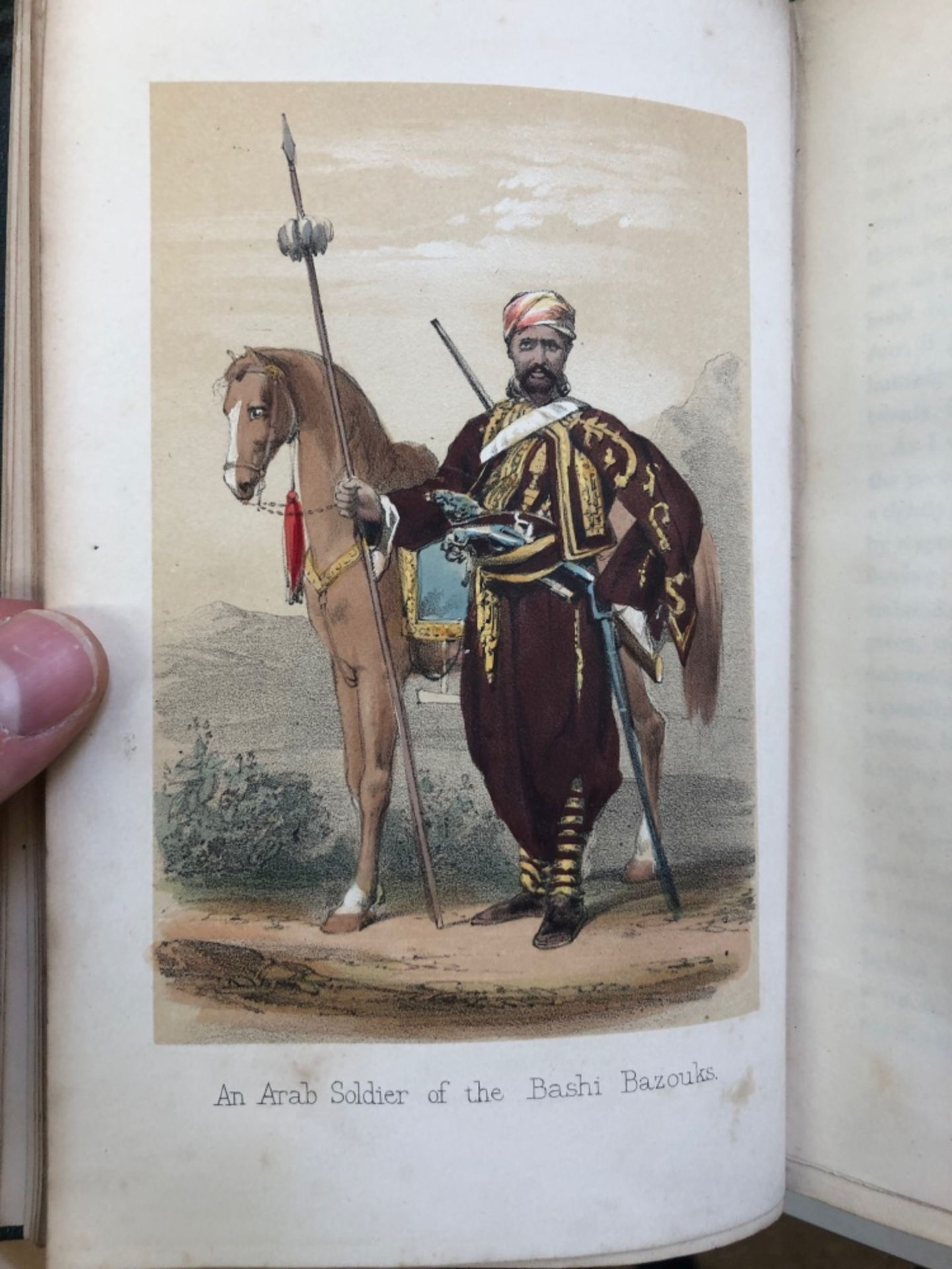 MONEY (Edward) Twelve Months with the Bashi-Bazouks, 3 hand coloured plates, 4pp. - Image 3 of 4