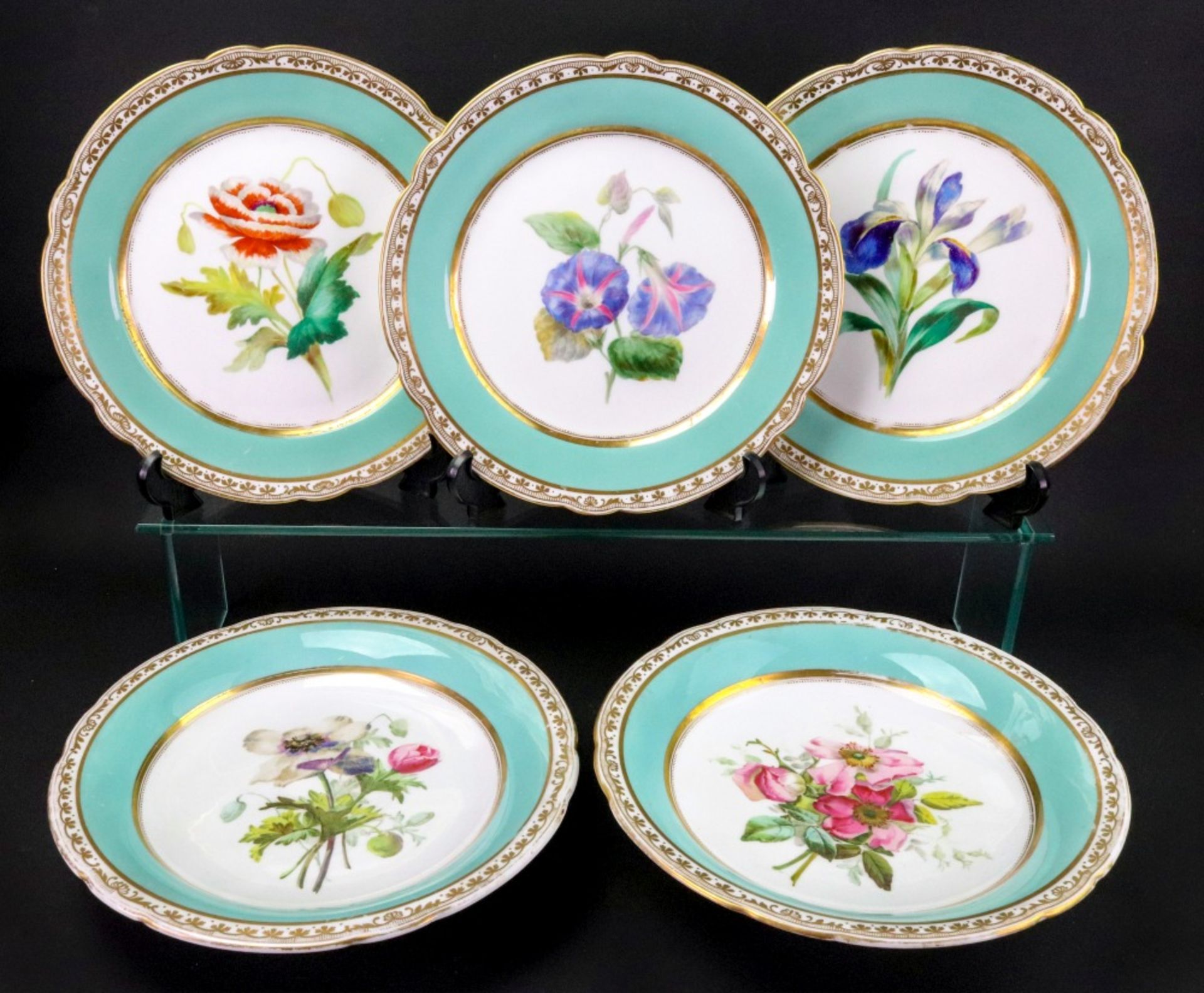 A Coalport part dessert service, circa 1900,