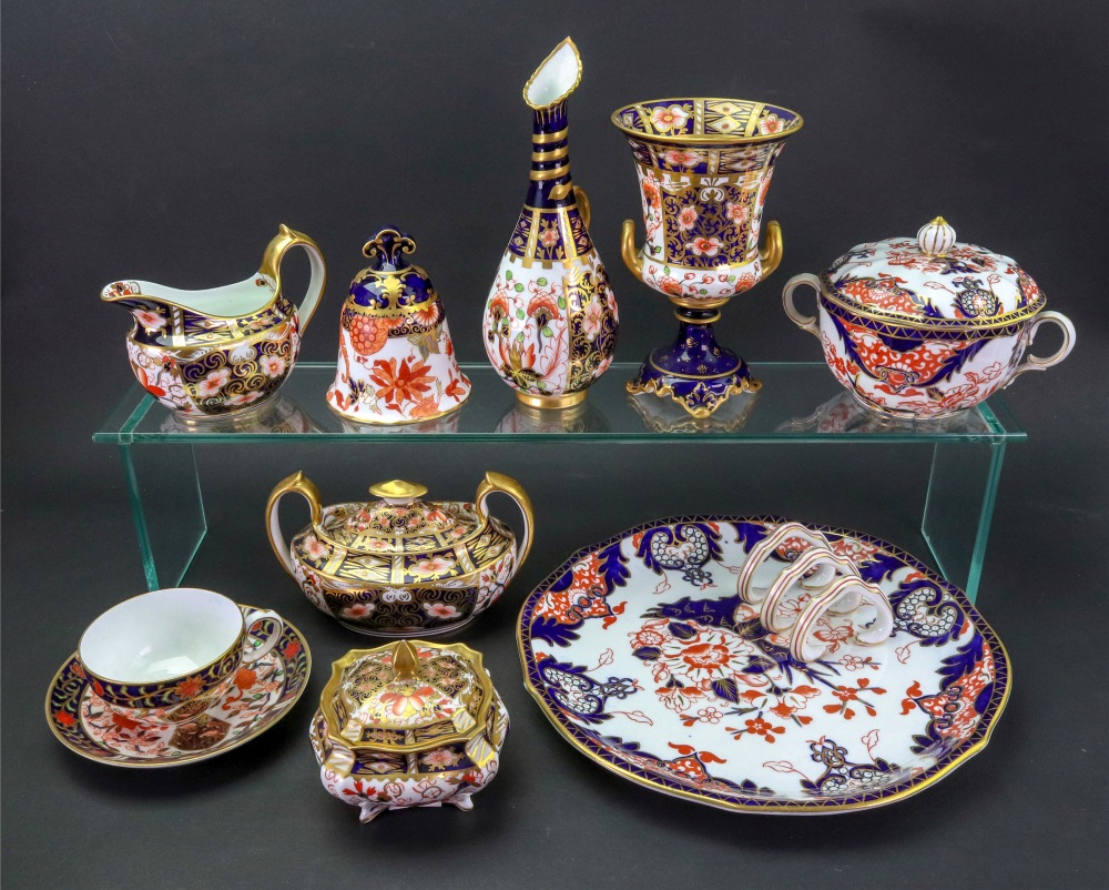 A group of Royal Crown Derby 'Japan' pattern bone china wares, 20th century, comprising: a bell, - Image 2 of 3