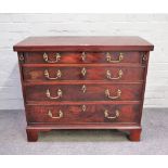 A George III mahogany bachelor's chest,