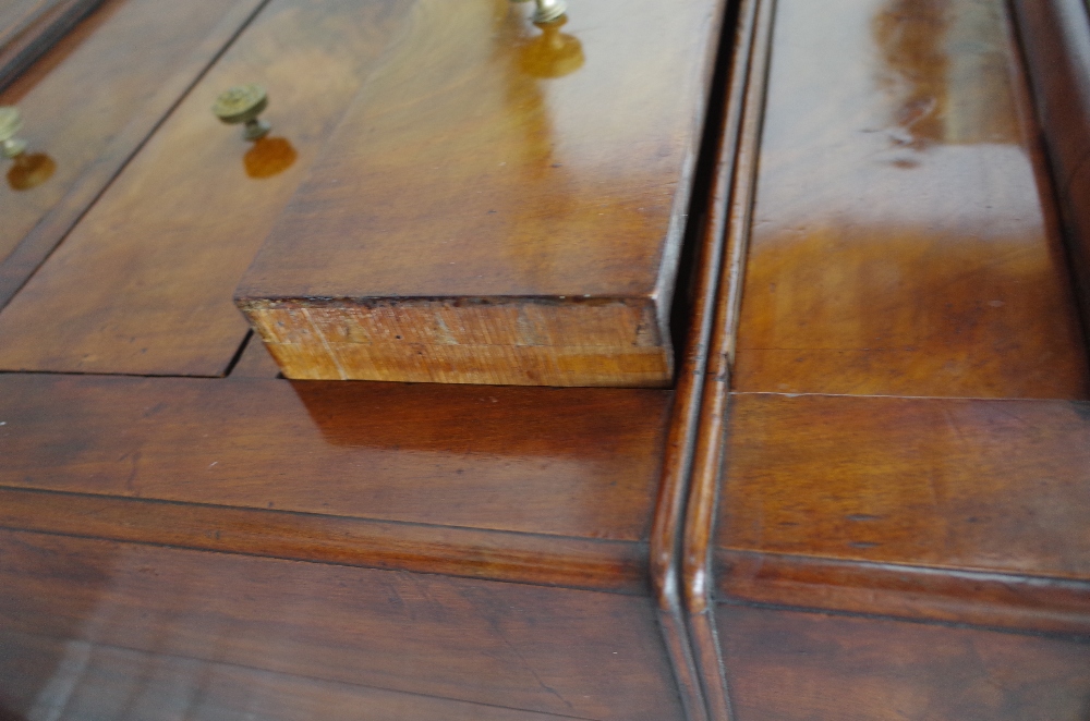 A 19th century French commode, the marble top over a mahogany four drawer base, - Image 2 of 7