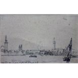 Muirhead Bone (1876-1953), Venice, pencil, signed, inscribed and dated 1913, 11.5cm x 17.5cm.