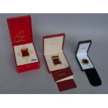 A Dupont gold plated lighter, 'Teatro', limited edition 986/2500, with certificate and box 5.