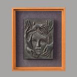 Man Ray (born Emmanuel Radnitzky 1890-1976), a silver plaque cast by the Monnaie Paris, circa.