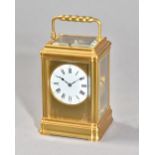 A FRENCH GILT-BRASS GRANDE SONNERIE STRIKING CARRIAGE CLOCK By Henri Jacot, Paris, No.