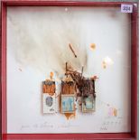 César (1921-1998) Pour le China Club, collage and mixed media including matchboxes, signed,