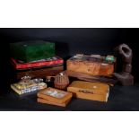 Smoking collectables including; a SIGLO green painted humidor (27.