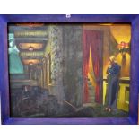 After Edward Hopper "New York Movie 1939", oil on canvas, 74cm x 94.5cm.