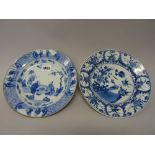 A Chinese blue and white plate, Kangxi,