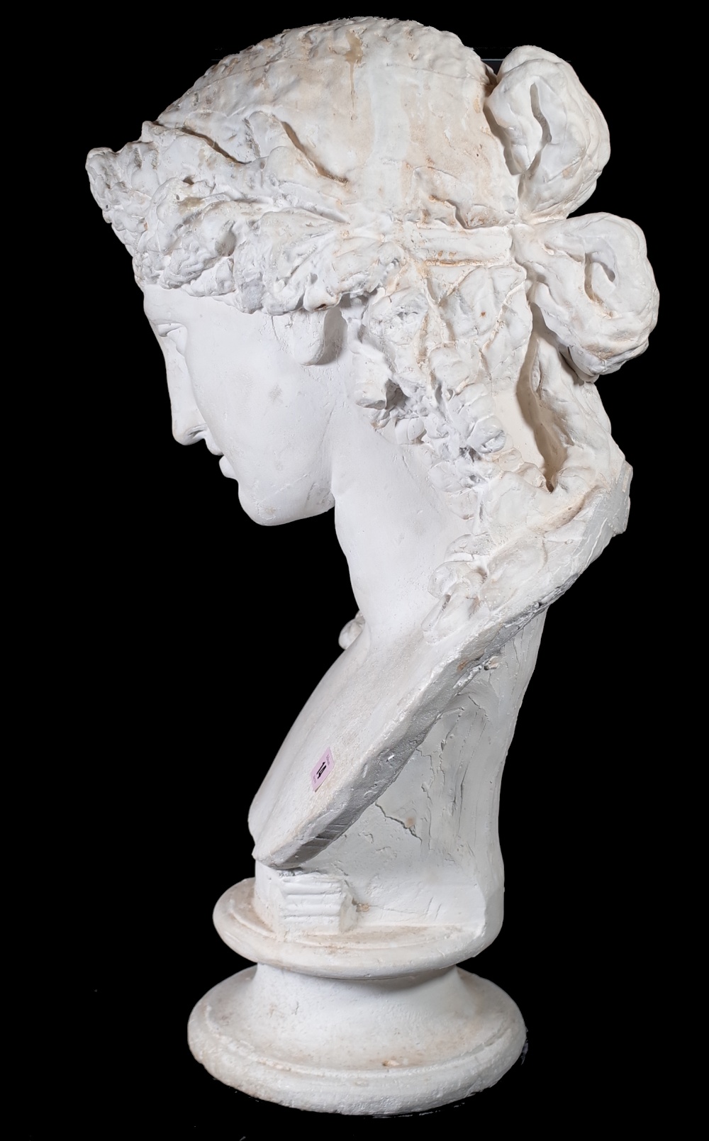 After the Antique; a modern plaster bust of a woman, 70cm high. - Image 6 of 13