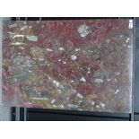 A limestone plinth or table top with fossil inclusions Devonian period, 400,000,000 years,