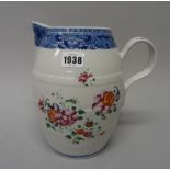 A Chinese export famille-rose barrel-shaped jug, Qianlong,