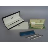 A Montblanc Meisterstuck ball point pen, cased,