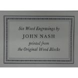 John Nash (1893-1977), Six wood engravings, printed from the original wood b,oacks,