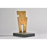John Erskine Milne (British 1931-1978) 'Persian Monolith' gilt and patinated bronze, 1972,