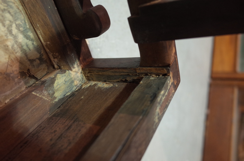 A late 19th/early 20th century Chinese hardwood rectangular bonsai stand, with marble inset top, - Image 9 of 11