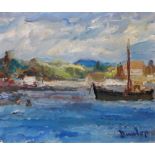Ronald Ossory Dunlop (1894-1973), Coastal scenes, two, one oil on board, one oil on canvasboard,