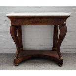 A 19th century Continental console table,