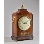 A REGENCY BRASS-INLAID MAHOGANY BRACKET CLOCK By Horatio Smith, York,